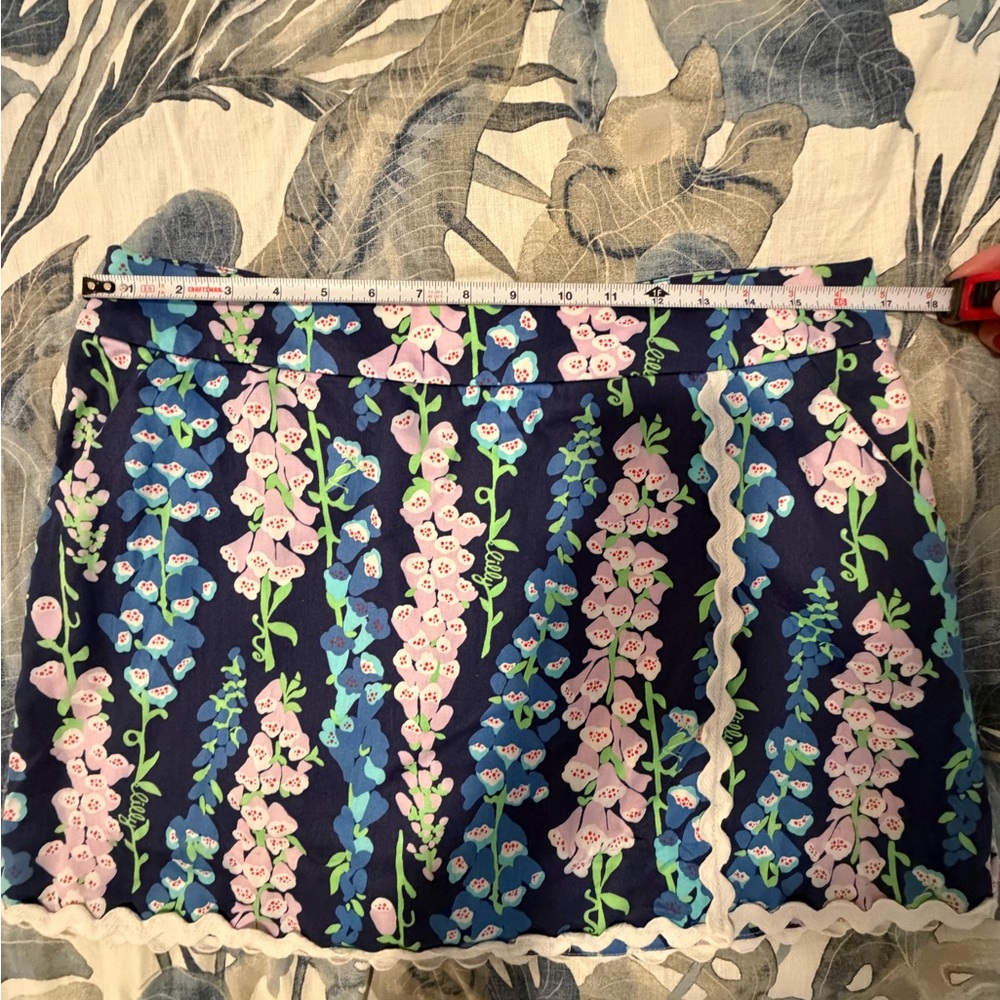 *NWT* Lilly Pulitzer JARVEY Skort in Bright Navy and Foxgloves Print - Picture 6 of 7